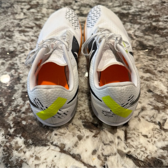 Nike Zoom Rival XC 6 White/ Orange Track Shoe's Spikes DX7999-100 Men Size 14 - Picture 6 of 8